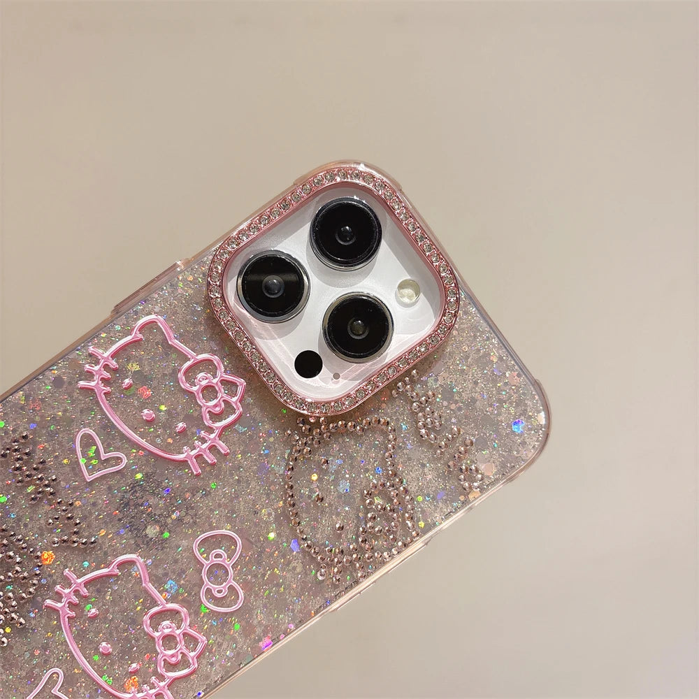 Glitter Blingbow Bumper Case - iPhone 14-16 Pro Max
