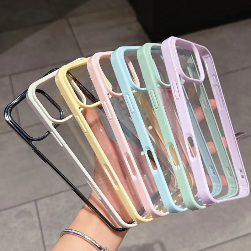 Luxury Clear Shockproof Case - iPhone 14-16 Pro Max