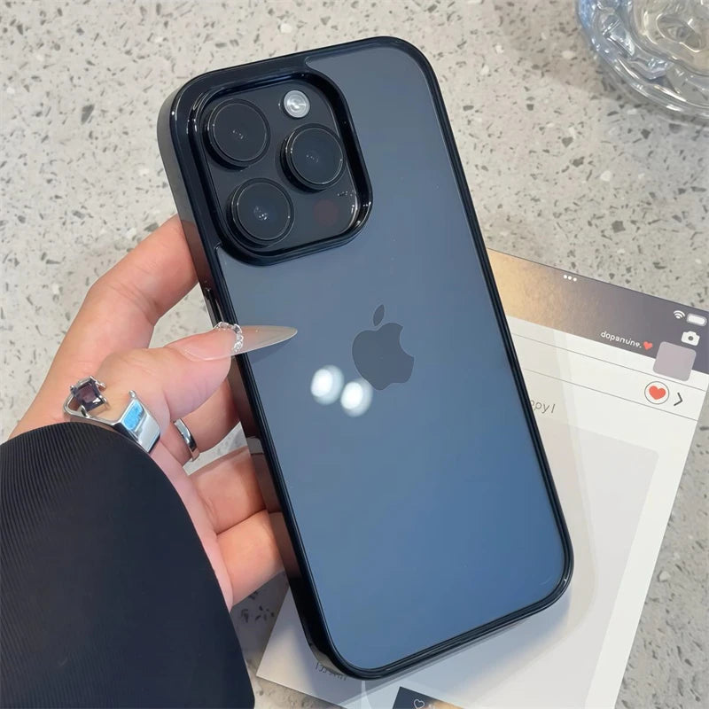 Luxury Clear Shockproof Case - iPhone 14-16 Pro Max