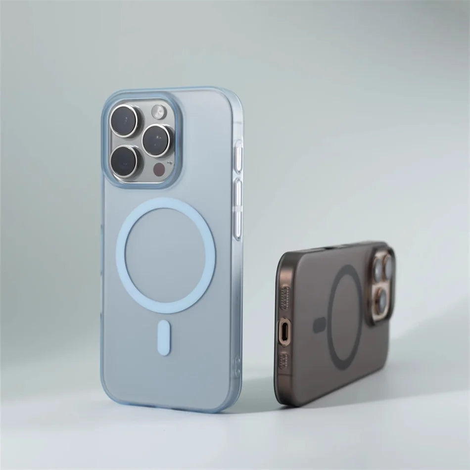 Matte Magnetic Bumper Case - iPhone 11-15 Pro Max