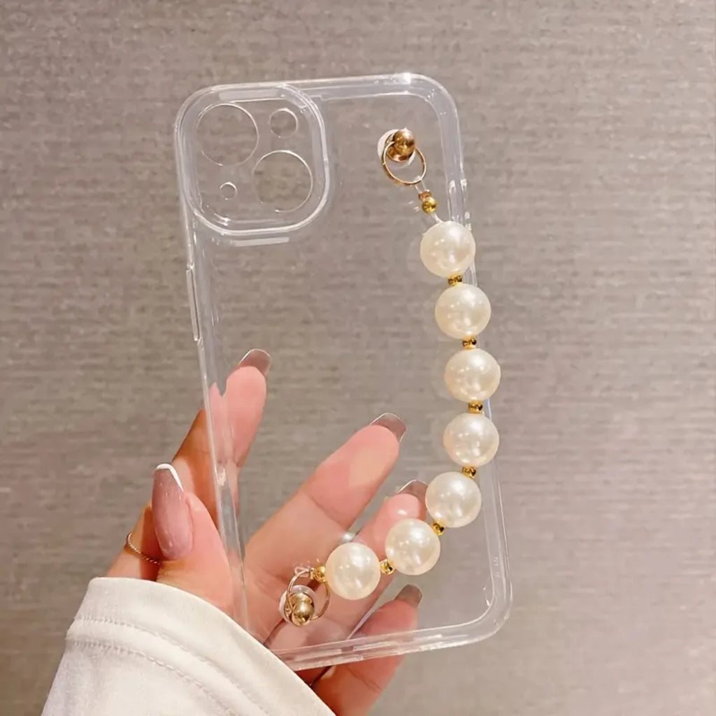 Beaded Bracelet Clear Case - iPhone 13-14 Pro Max