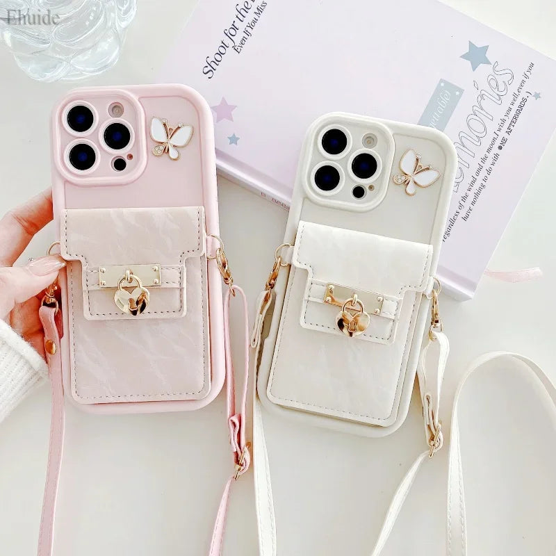 Wallet Lanyard Card Case - iPhone 12-15 Pro Max