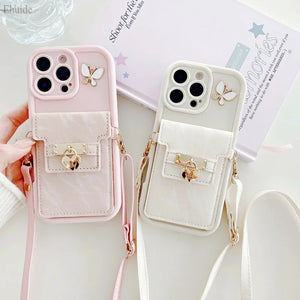 Wallet Lanyard Card Case - iPhone 12-15 Pro Max