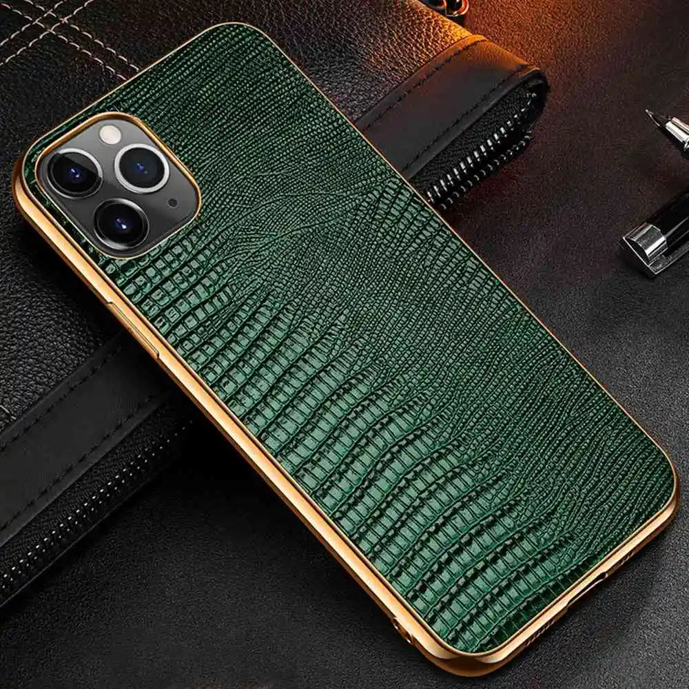 Genuine Leather Soft Edge Case - iPhone 12-13 Pro Max