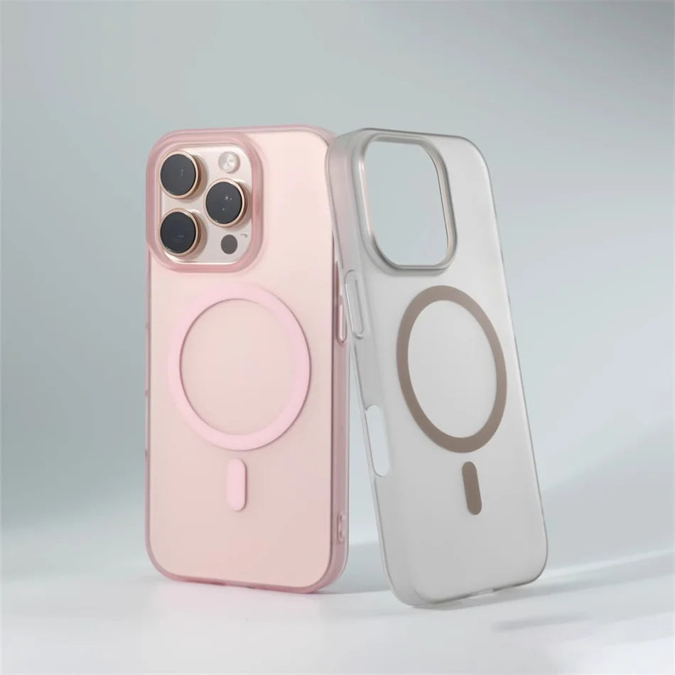 Matte Magnetic Bumper Case - iPhone 11-15 Pro Max