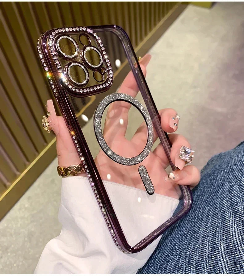 Glitter Diamond Magsafe Case - iPhone 11-16 Pro Max