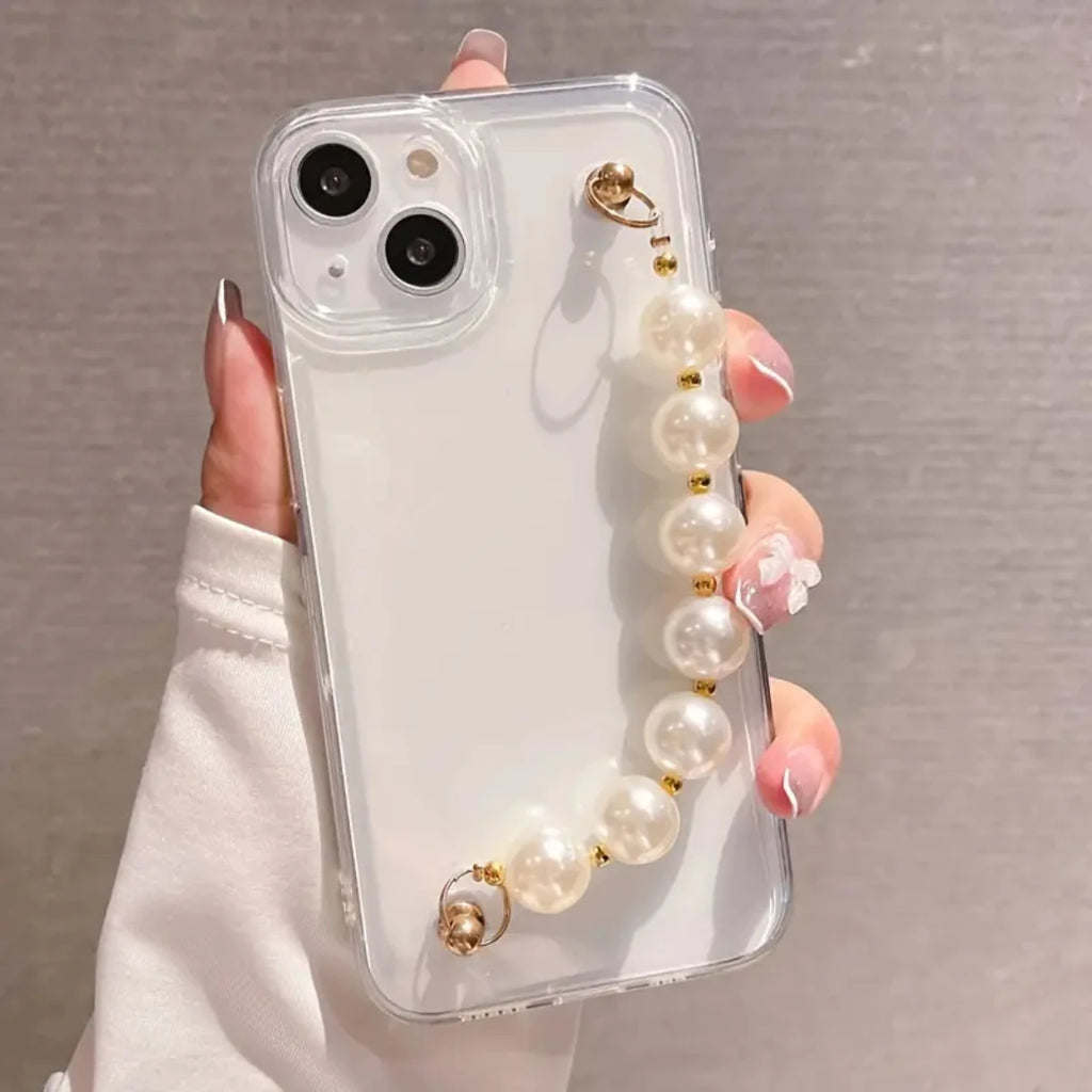 Beaded Bracelet Clear Case - iPhone 13-14 Pro Max