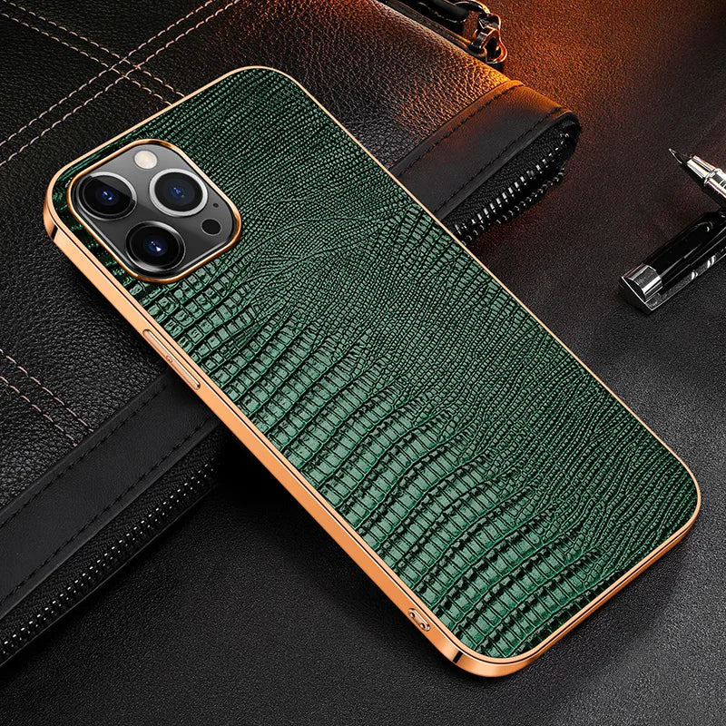 Genuine Leather Soft Edge Case - iPhone 12-13 Pro Max