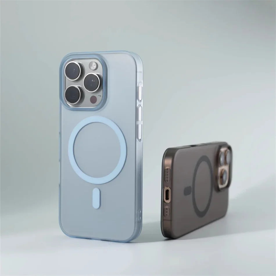 Matte Magnetic Bumper Case - iPhone 11-15 Pro Max