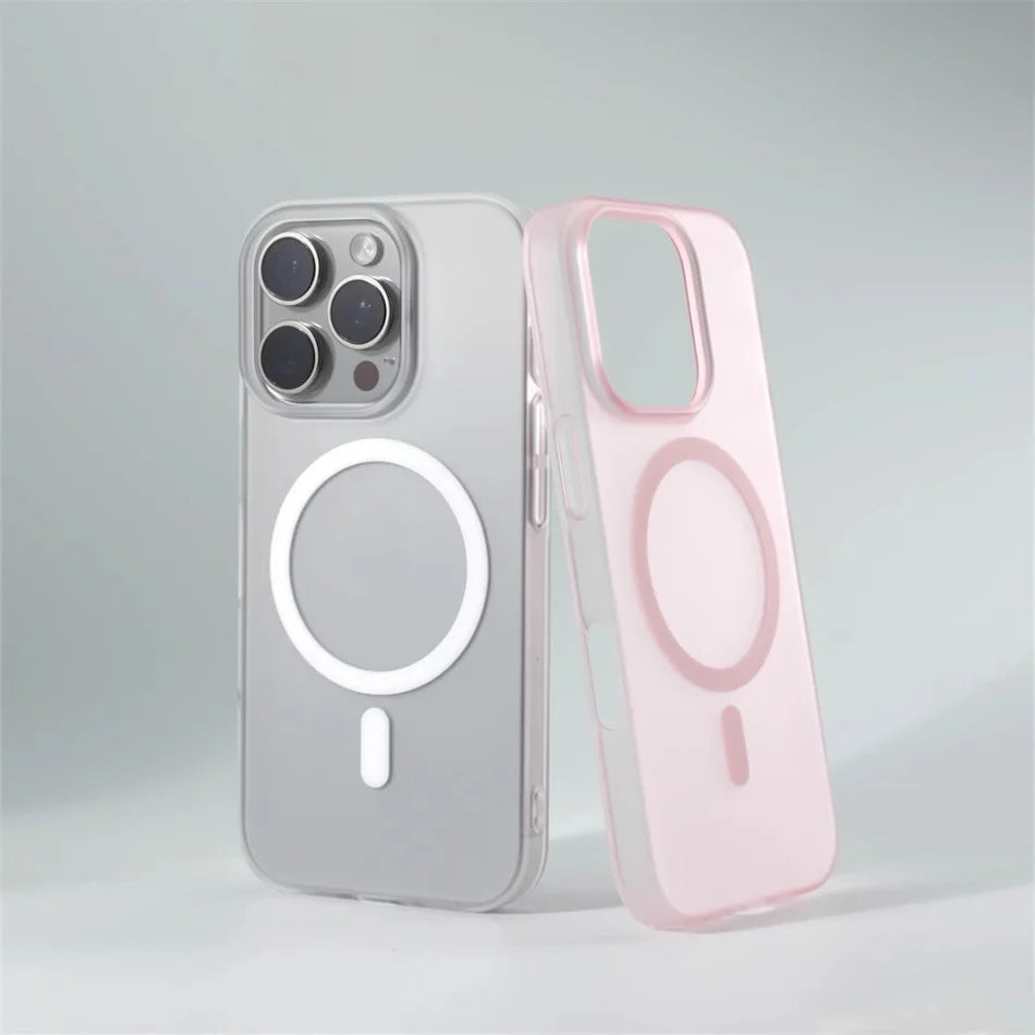 Matte Magnetic Bumper Case - iPhone 11-15 Pro Max