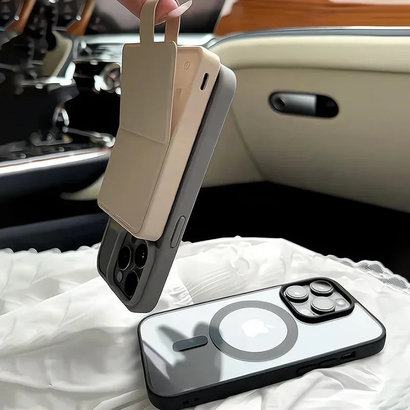 Black Transparent Magsafe Case - iPhone 11-16