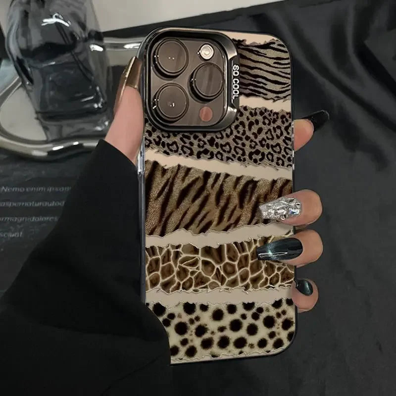 Splice Leopard Matte Case - iPhone 12-16 Pro Max