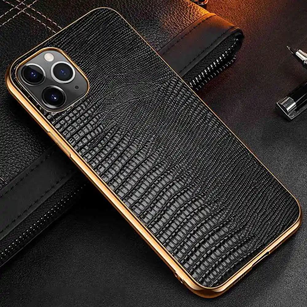 Genuine Leather Soft Edge Case - iPhone 12-13 Pro Max