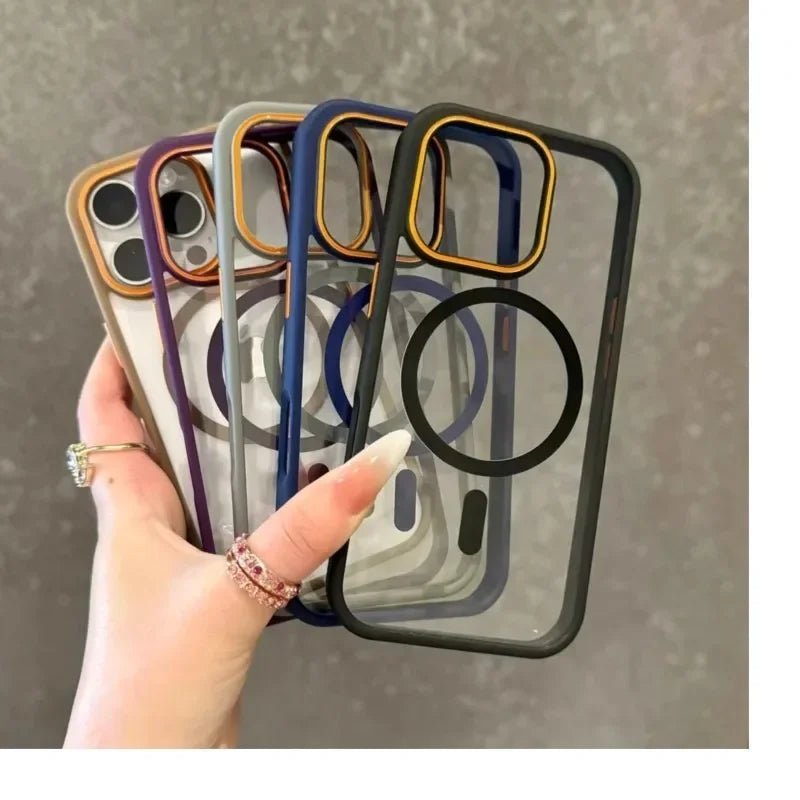 Transparent Magsafe Case - iPhone 12-16 Pro Max