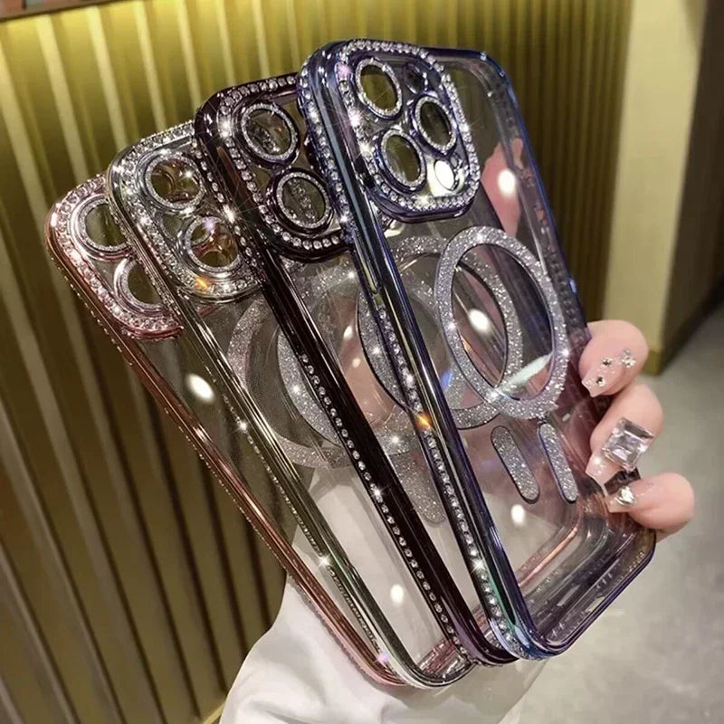 Glitter Diamond Magsafe Case - iPhone 11-16 Pro Max