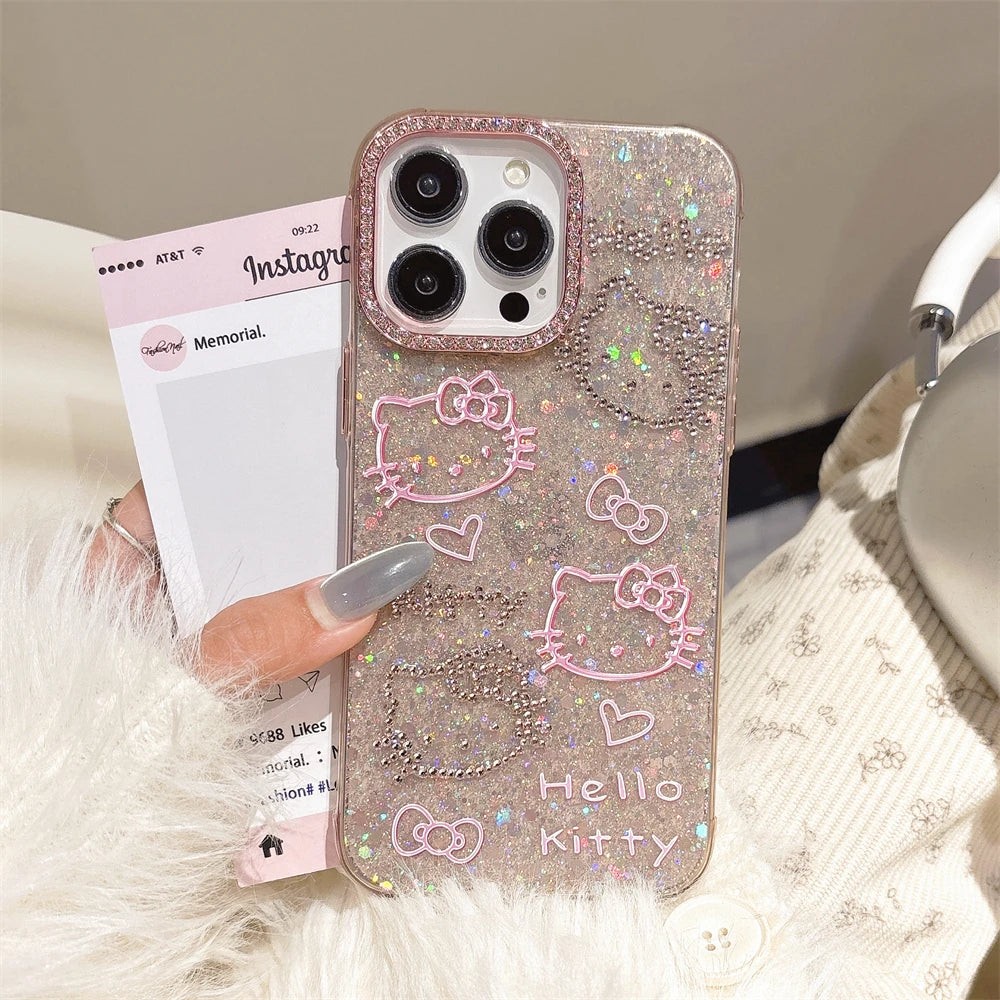 Glitter Blingbow Bumper Case - iPhone 14-16 Pro Max