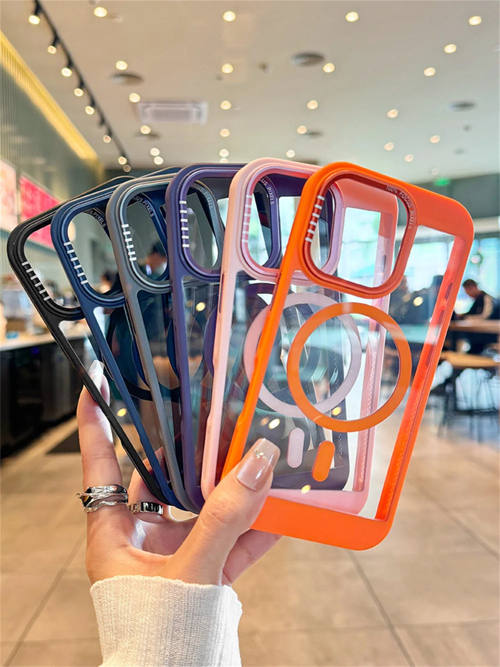 Luxury Clear Heat Magsafe Case - iPhone 11-16 Pro Max