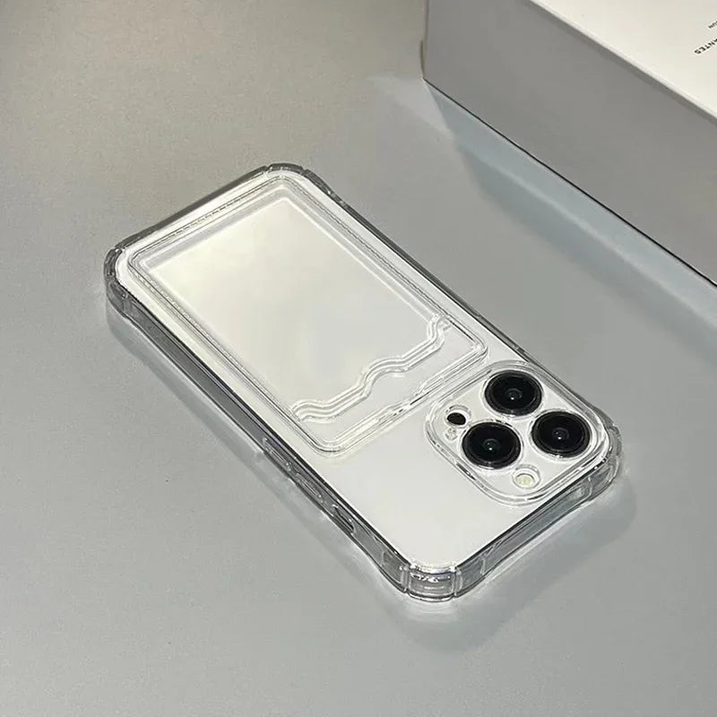 Slide Card Silicone Case - iPhone 6-15