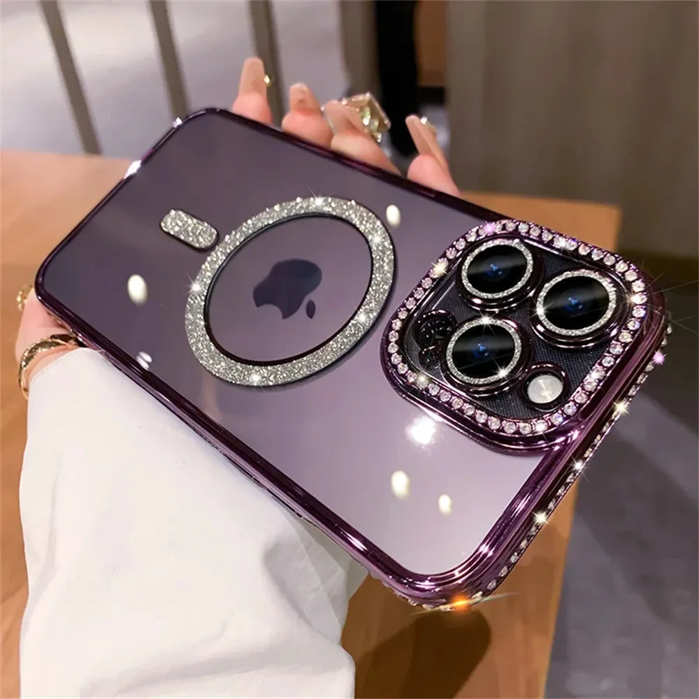 Glitter Diamond Magsafe Case - iPhone 11-16 Pro Max