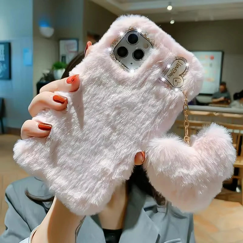 Fluffy Plush Fur Soft Case