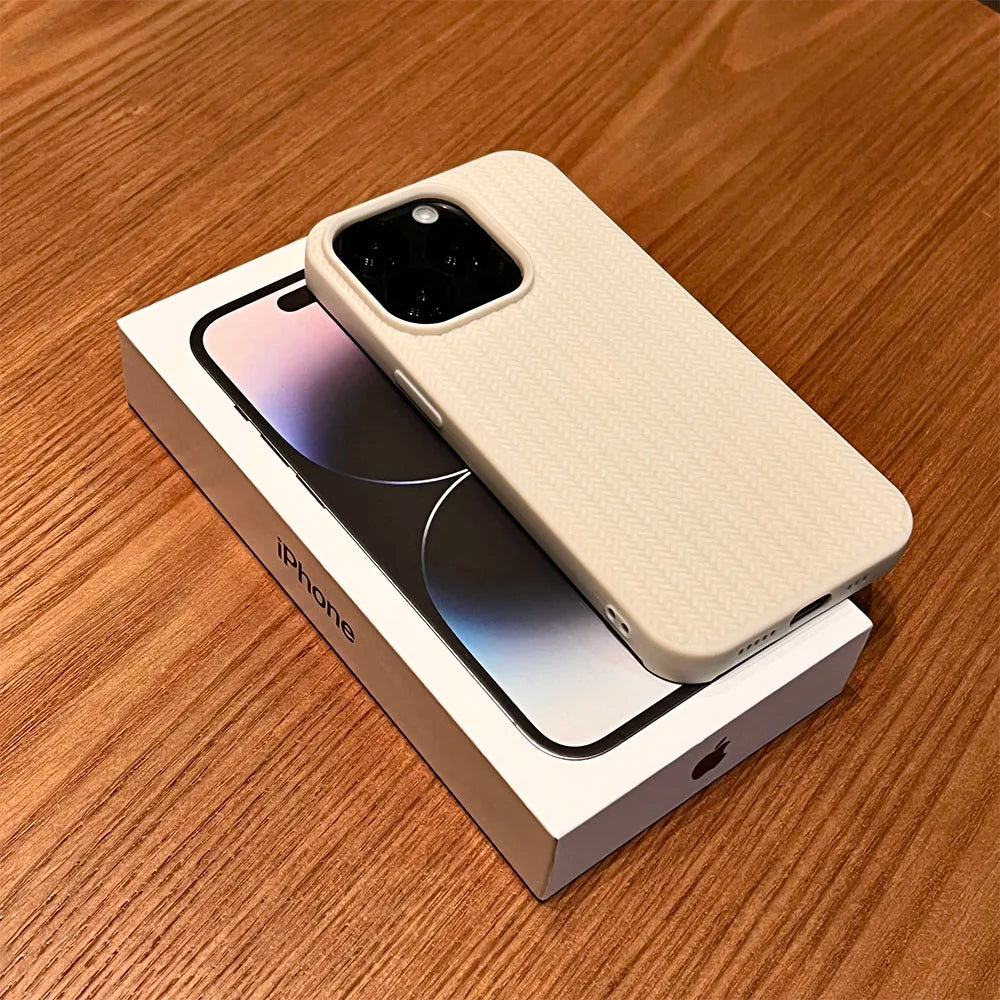 Knitting Grain Soft Case - iPhone 11-16 Pro Max