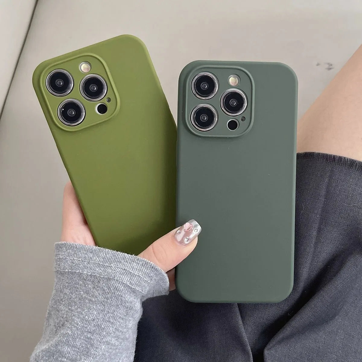 Liquid Silicone Full Logo Case - iPhone 12-16 Pro Max