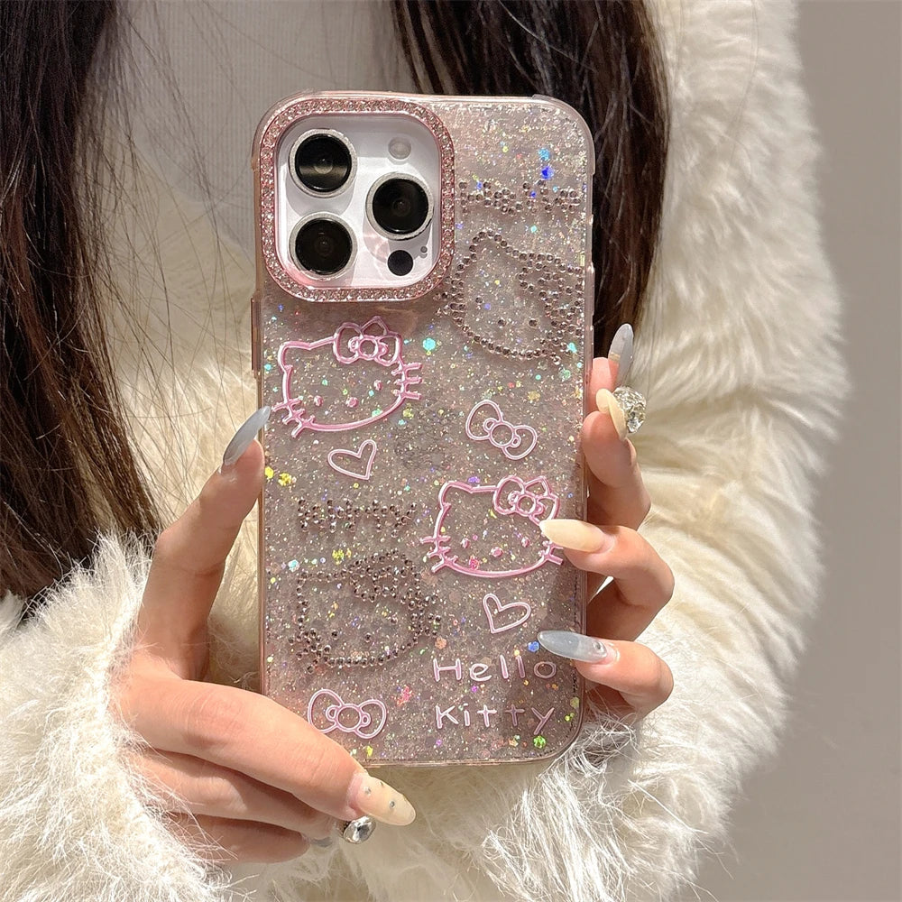 Glitter Blingbow Bumper Case - iPhone 14-16 Pro Max