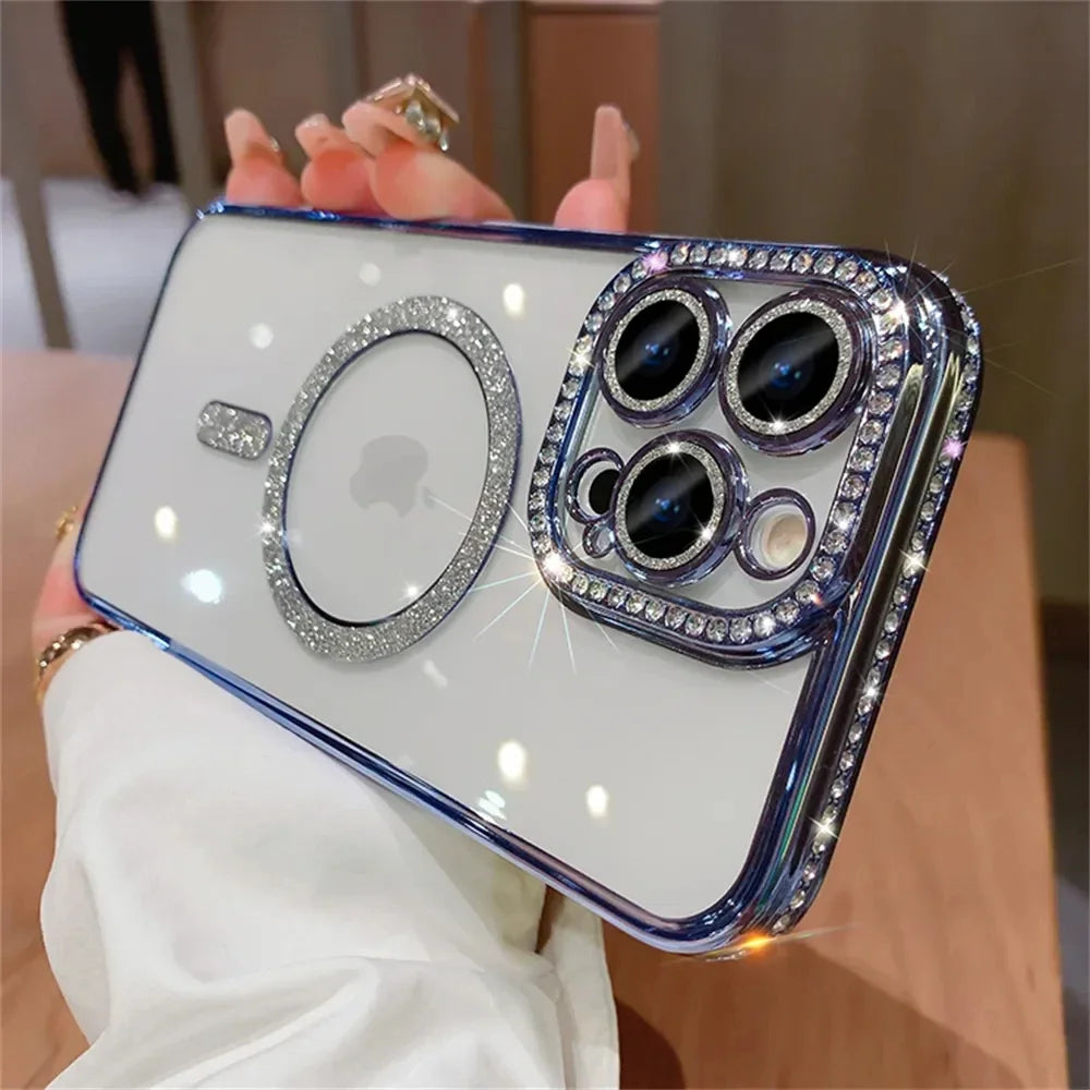 Glitter Diamond Magsafe Case - iPhone 11-16 Pro Max