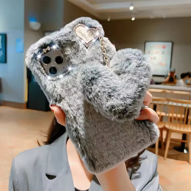 Fluffy Plush Fur Soft Case