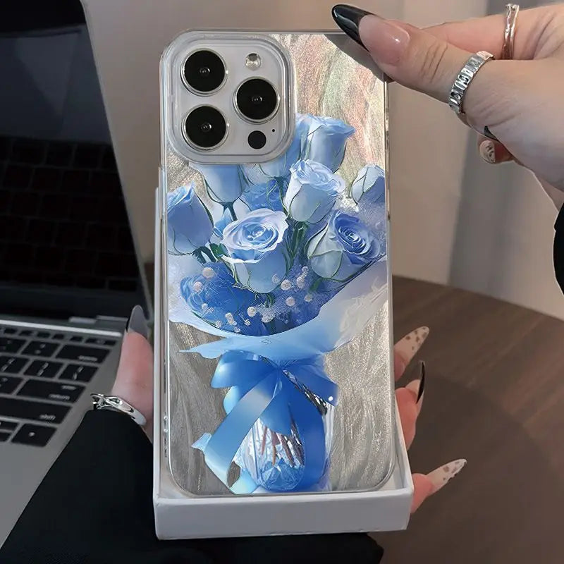 Pink Flower Plated Case - iPhone 6-16