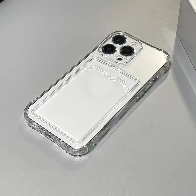 Slide Card Silicone Case - iPhone 6-15