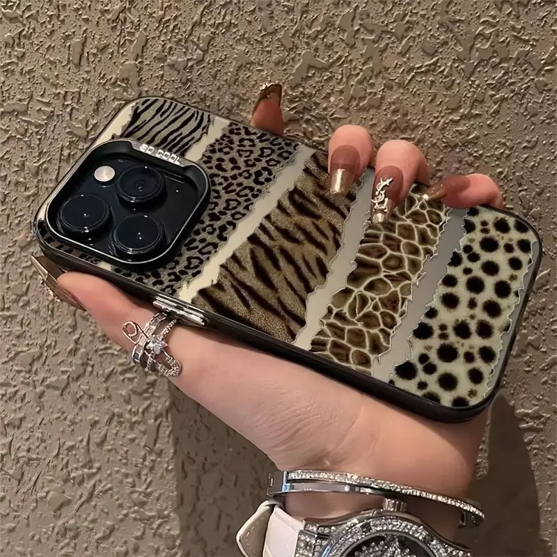 Splice Leopard Matte Case - iPhone 12-16 Pro Max