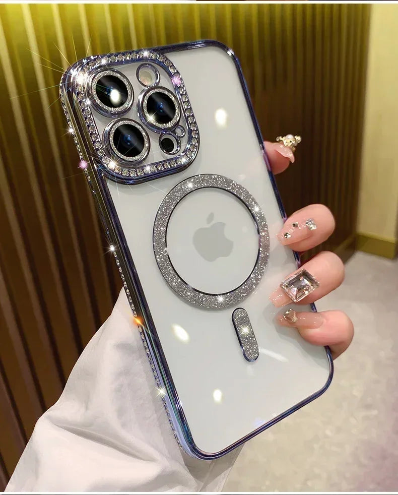 Glitter Diamond Magsafe Case - iPhone 11-16 Pro Max