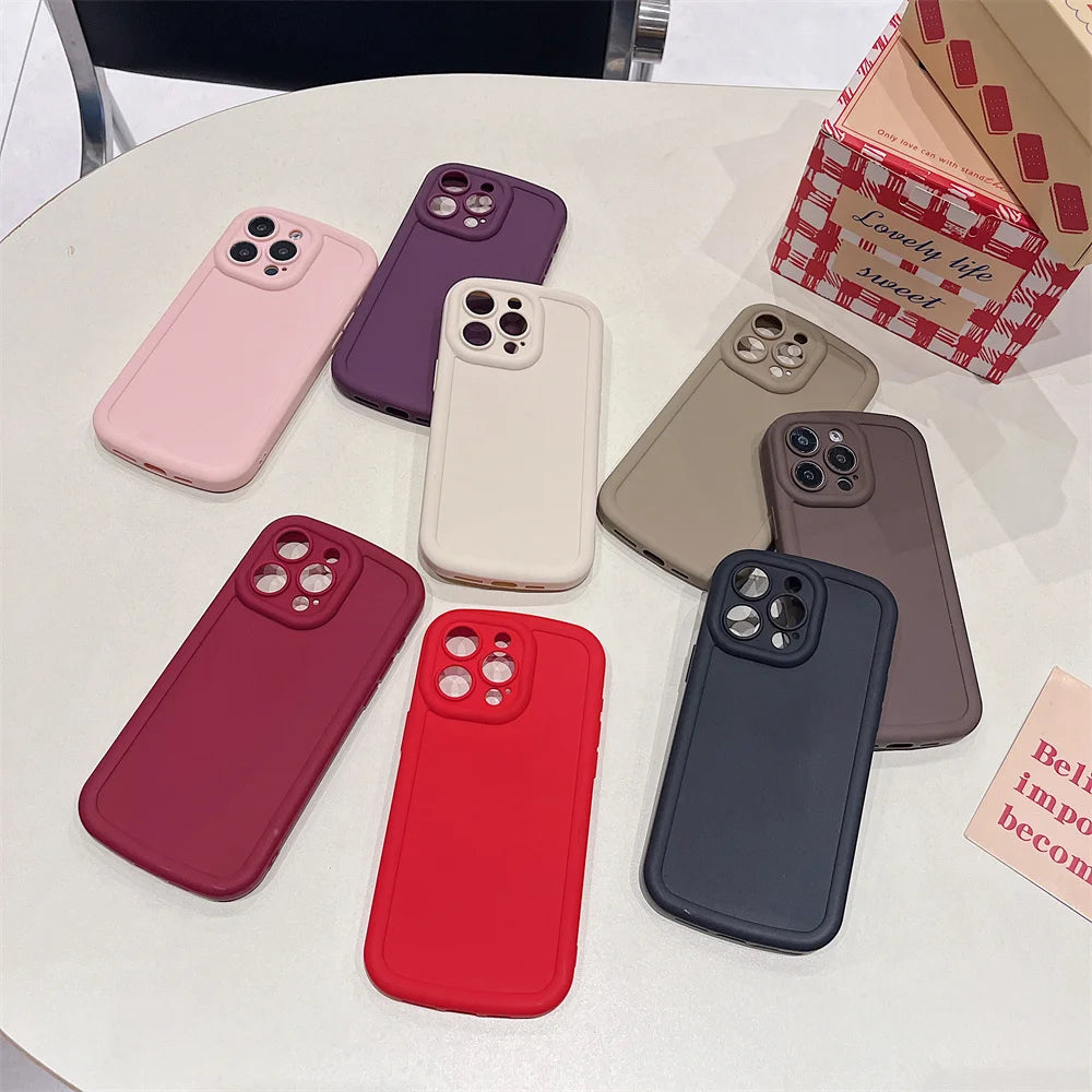 Cute Soft Matte Case - iPhone 5-13 XR XS Max
