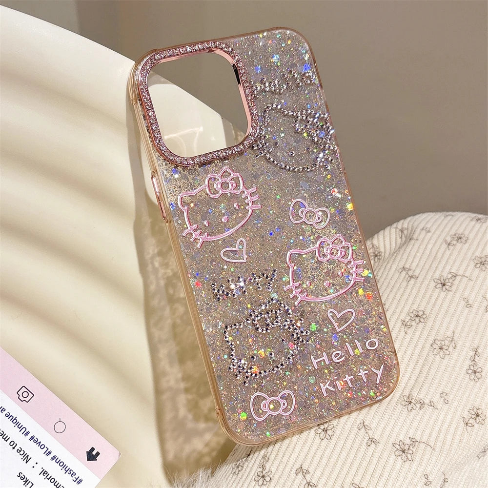 Glitter Blingbow Bumper Case - iPhone 14-16 Pro Max
