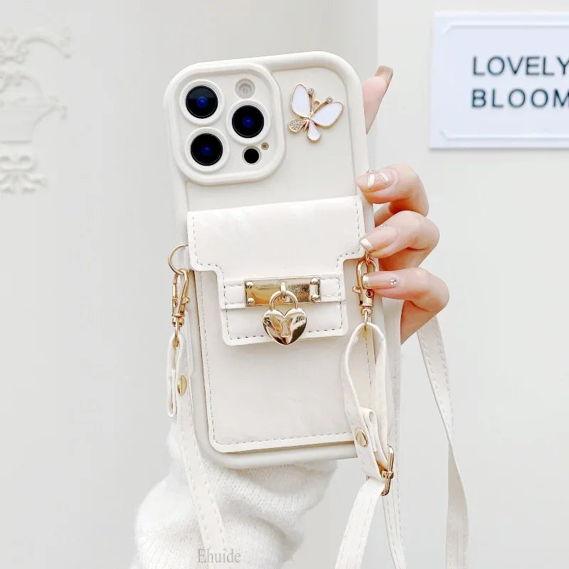 Wallet Lanyard Card Case - iPhone 12-15 Pro Max