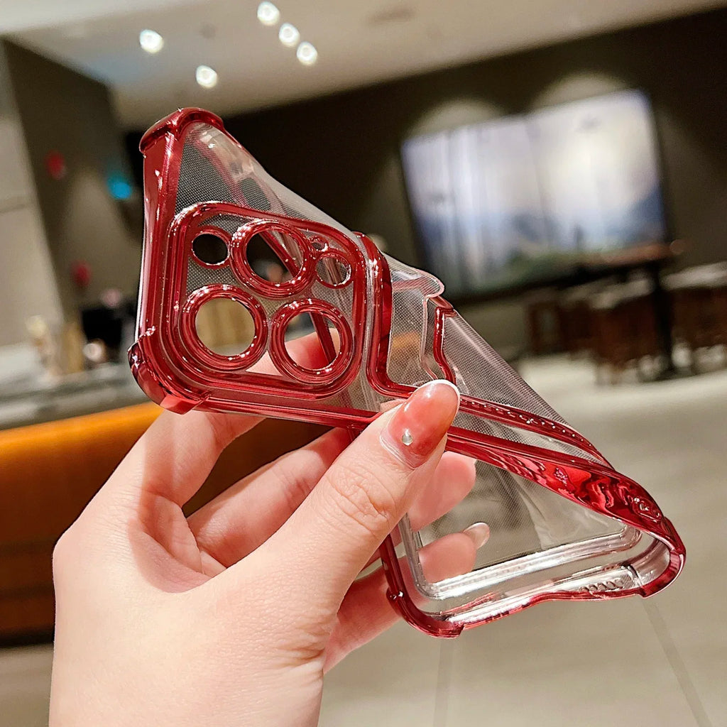 Transparent Wallet Card Case - iPhone 11-15 Pro Max