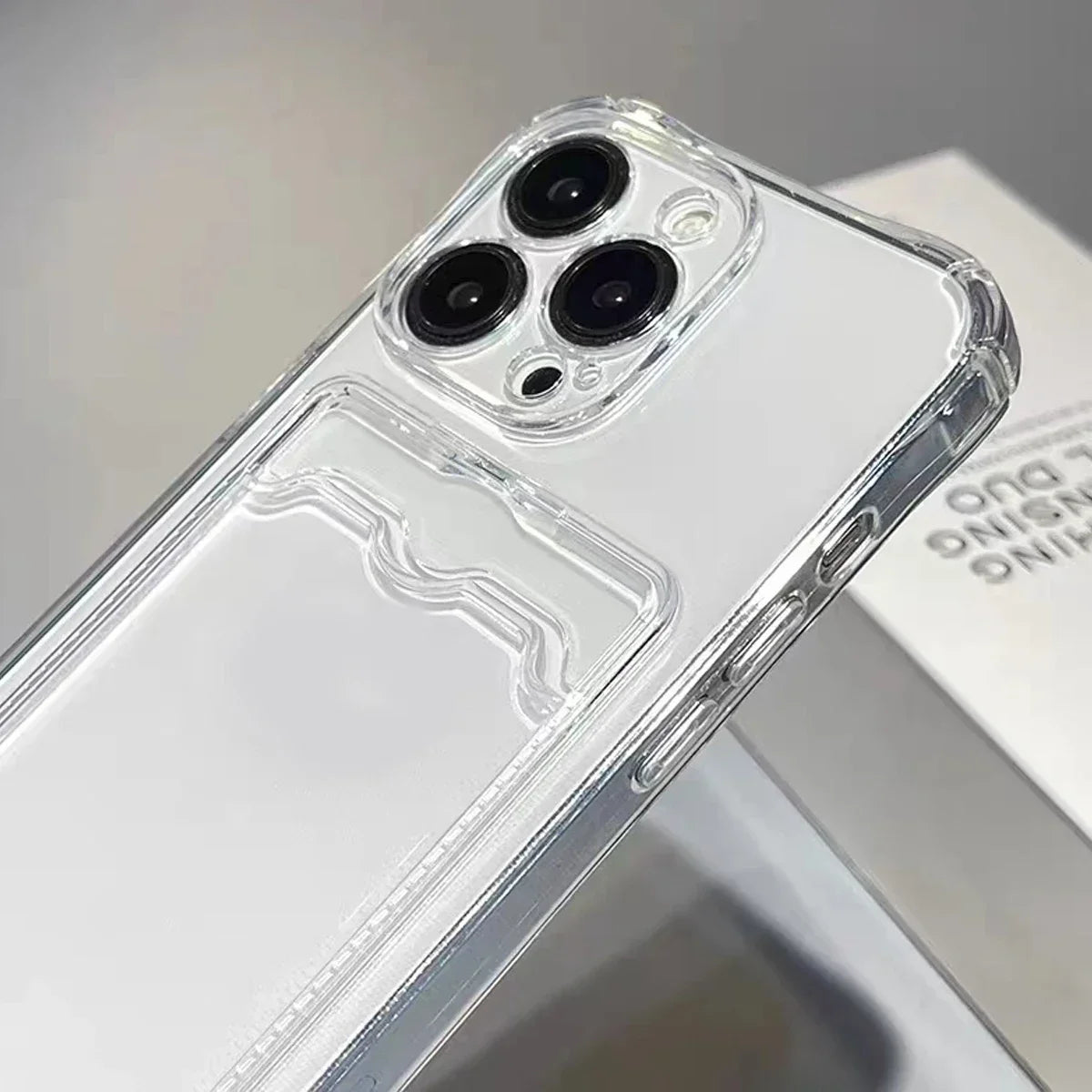 Slide Card Silicone Case - iPhone 6-15