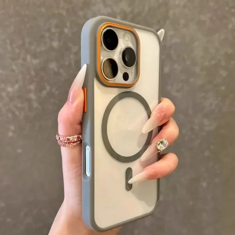 Transparent Magsafe Case - iPhone 12-16 Pro Max
