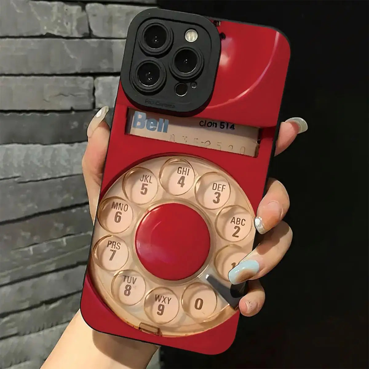 Retro Telephone Design Case - iPhone 11-16 Pro Max