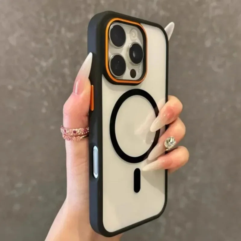 Transparent Magsafe Case - iPhone 12-16 Pro Max