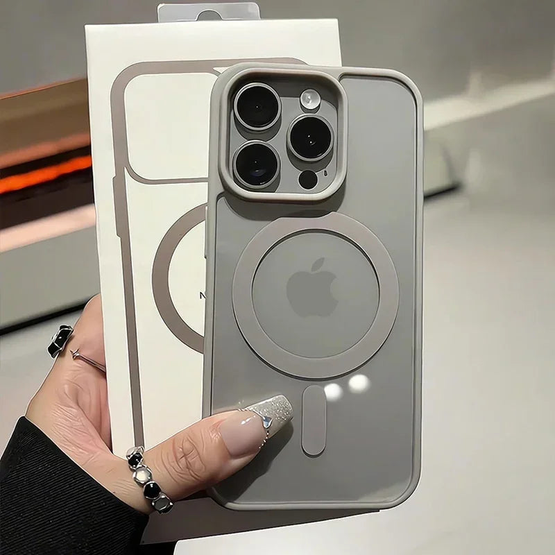 Black Transparent Magsafe Case - iPhone 11-16