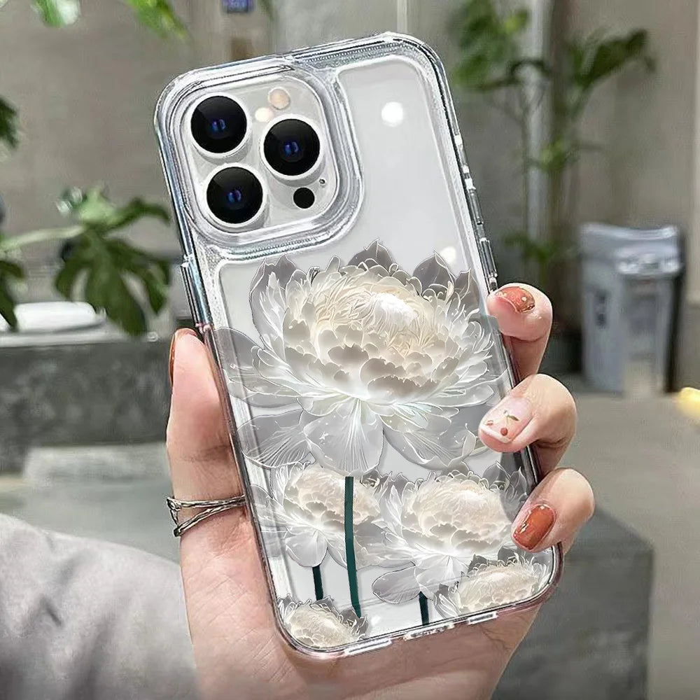 Lotus Flower Soft Case - iPhone 12-16 Pro Max