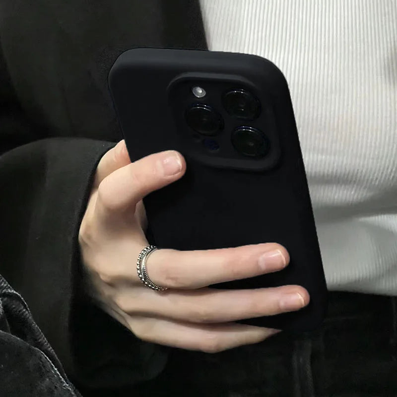 Liquid Silicone Full Logo Case - iPhone 12-16 Pro Max