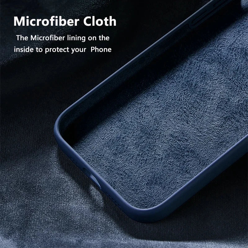 Liquid Silicone Full Logo Case - iPhone 12-16 Pro Max
