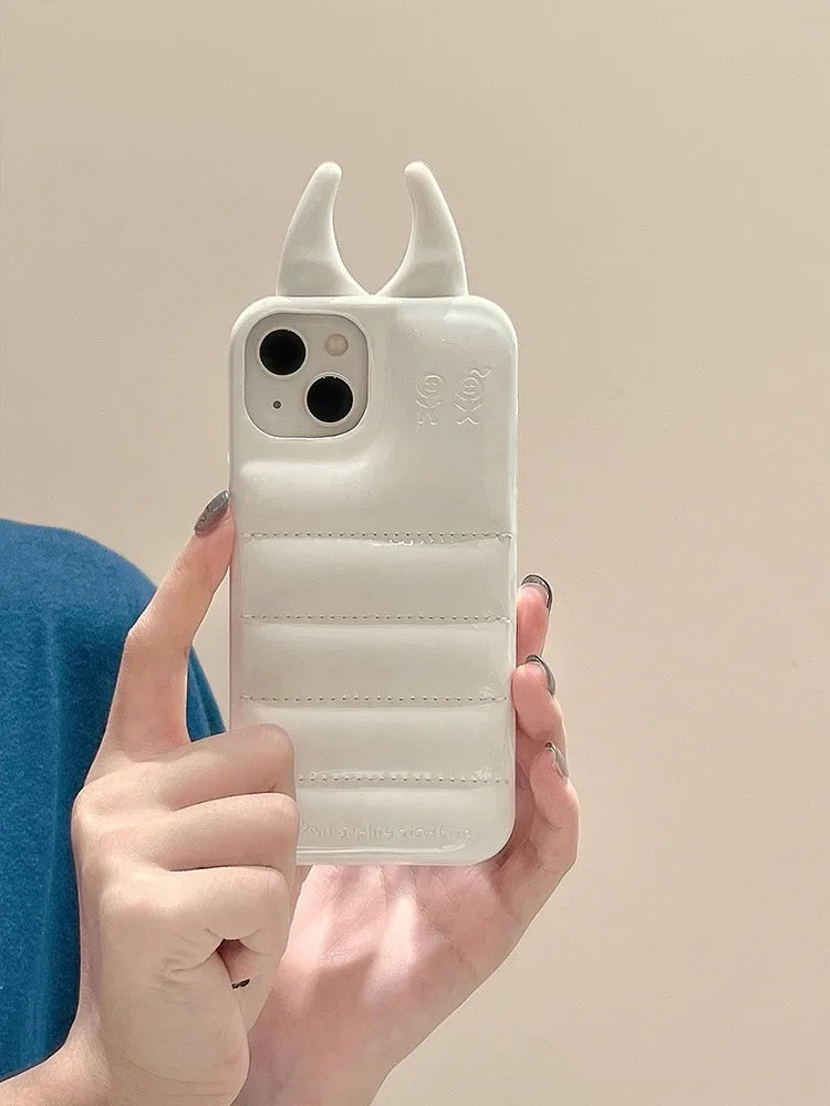 Cow Horns Glossy Leather Case - iPhone 12-15 Pro Max