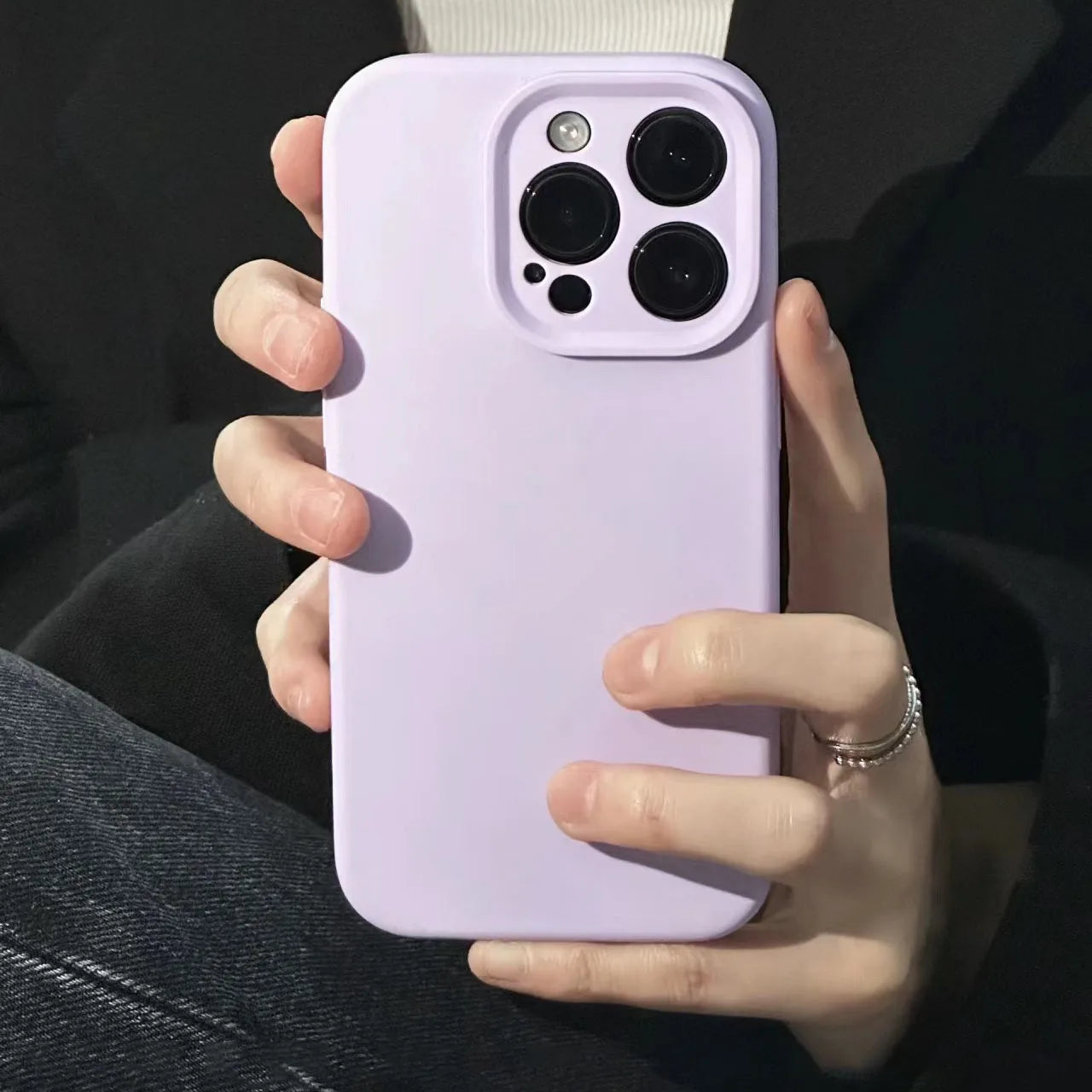 Liquid Silicone Full Logo Case - iPhone 12-16 Pro Max