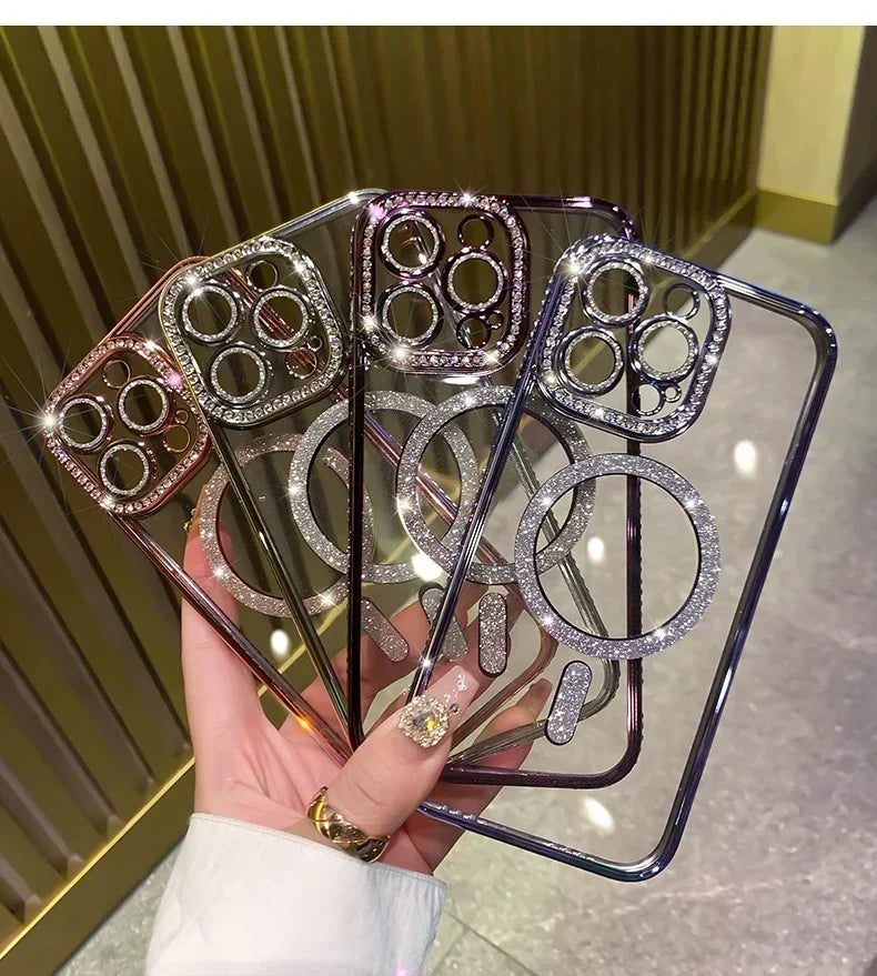 Glitter Diamond Magsafe Case - iPhone 11-16 Pro Max