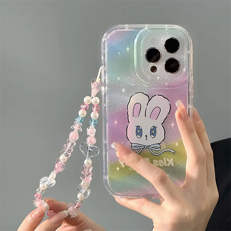 Korean 3D Aurora Bracelet Case - iPhone 13-16 Pro Max