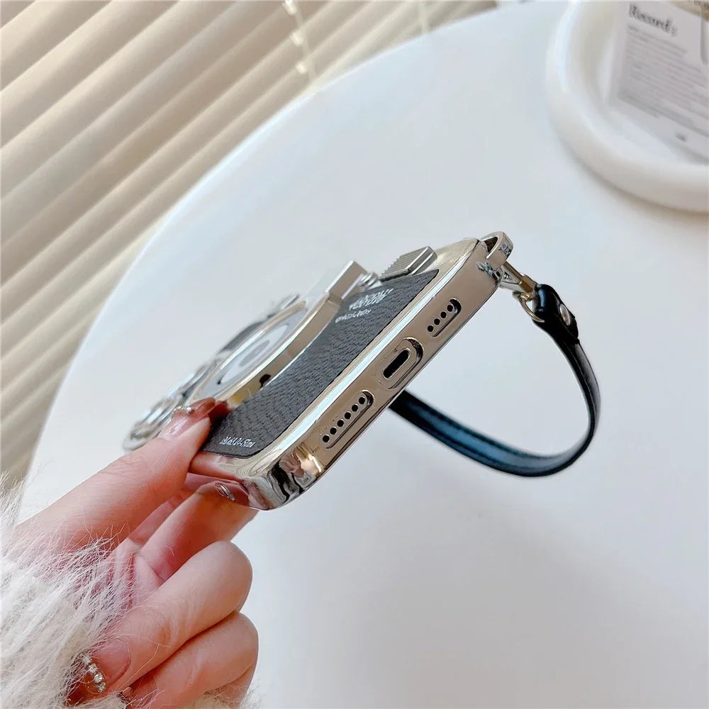 Retro Camera Strap Case - iPhone 12-15 Pro Max
